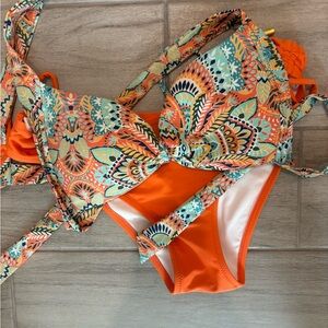 Helen‎ Jon Paisley Bikini top size Medium